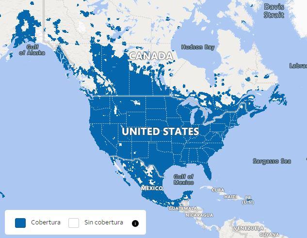 cobertura att mexico estados unidos y canada