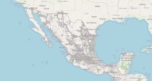Ultracel cobertura México Mapa de cobertura Ultracel