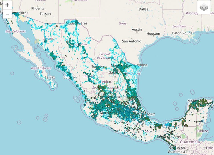 Mapa de cobertura Newww Celular Mapa cobertura Newww