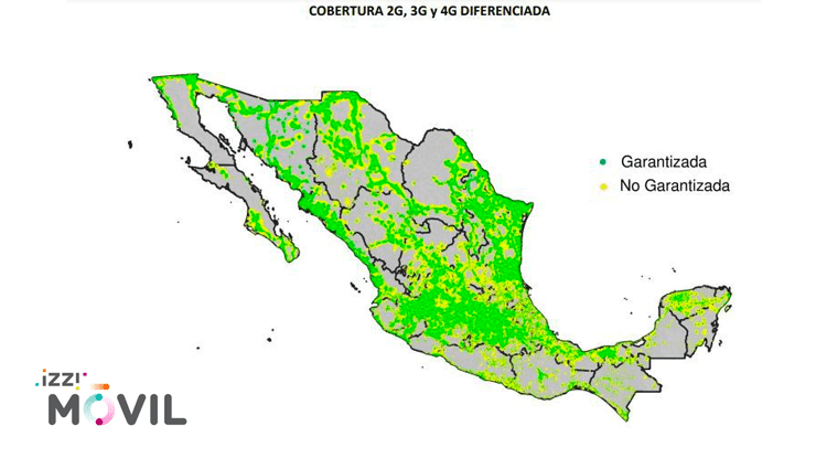 Mapa de cobertura izzi móvil Mapa de cobertura izzi móvil