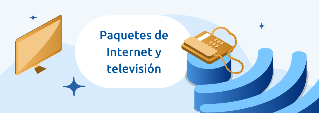 paquetes internet tv